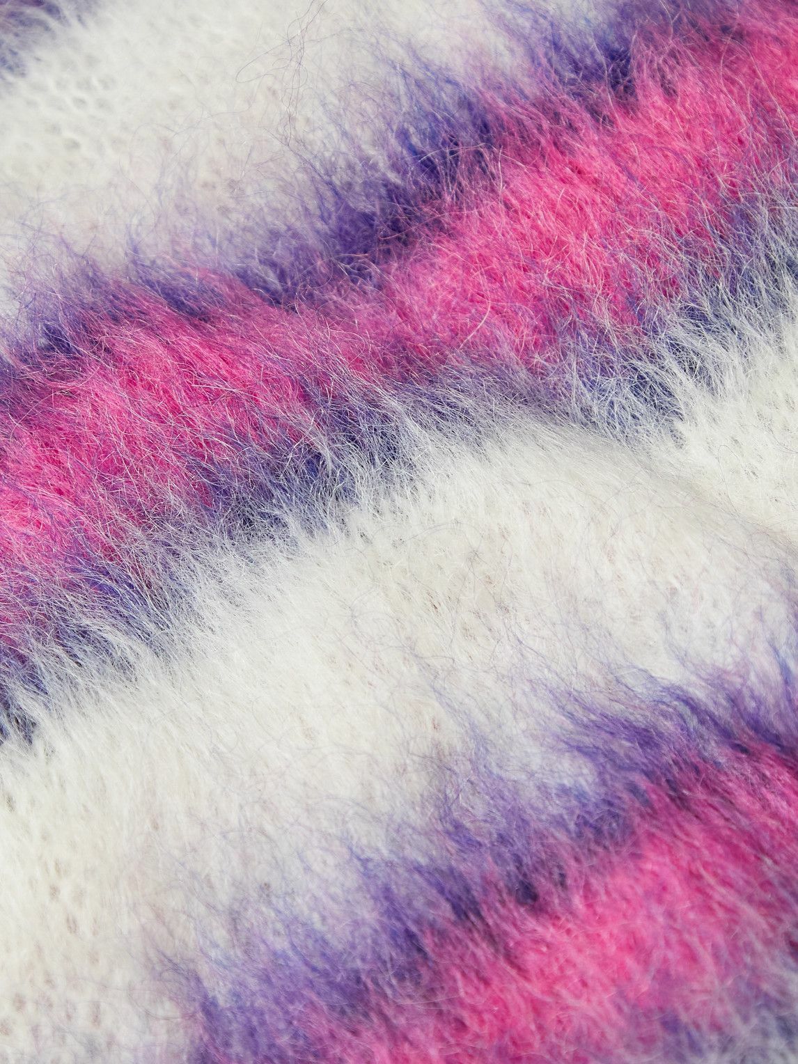 Marni - Fringed Striped Mohair-Blend Scarf Marni