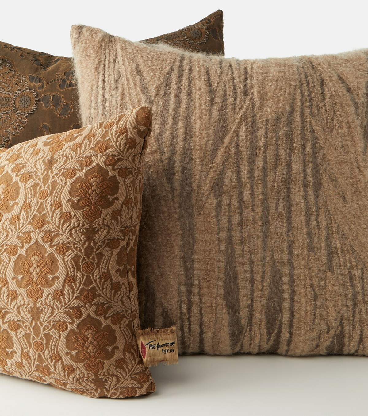 The House of Lyria Abibo mohair-blend cushion