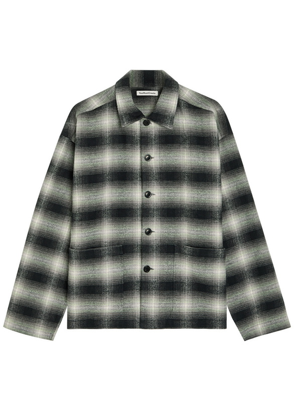 Photo: Ymc PJ Checked Cotton Shirt Black