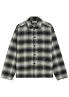 Ymc PJ Checked Cotton Shirt Black
