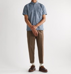 Beams Plus - Button-Down Collar Cotton-Chambray Shirt - Blue