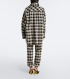 The Attico Checked cotton sweatpants