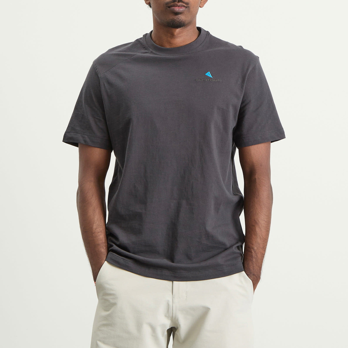 Klättermusen Men's Root Logo T-Shirt in Raven