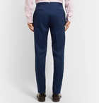 Canali - Navy Slim-Fit Tapered Stretch-Cotton Suit Trousers - Men - Navy