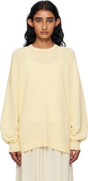 The Frankie Shop Yellow Basel Crewneck Sweater