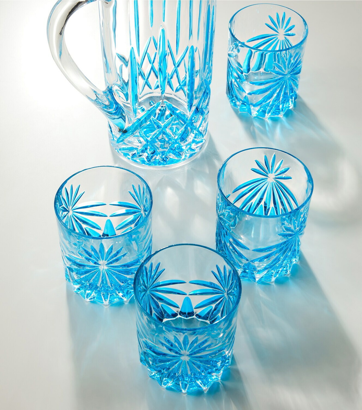 Les-Ottomans Set of 4 crystal tumblers