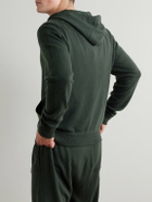 Mr P. - Wool and Cashmere-Blend Zip-Up Hoodie - Green