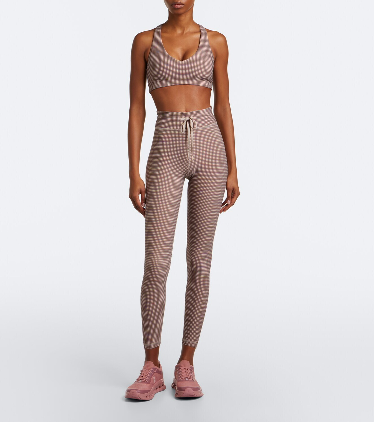 The Upside Palacio Getta gingham sports bra