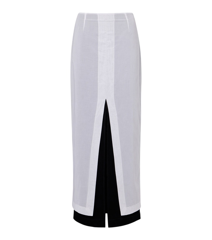 Photo: The Row Iphora layered cotton maxi skirt
