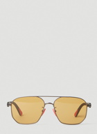 Moncler - Flaperon Navigator Sunglasses in Yellow