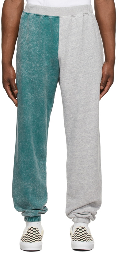 Photo: Aries Green & Grey Colorblock Lounge Pants