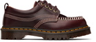 Dr. Martens Burgundy Lowell Leather Moc Toe Derbys