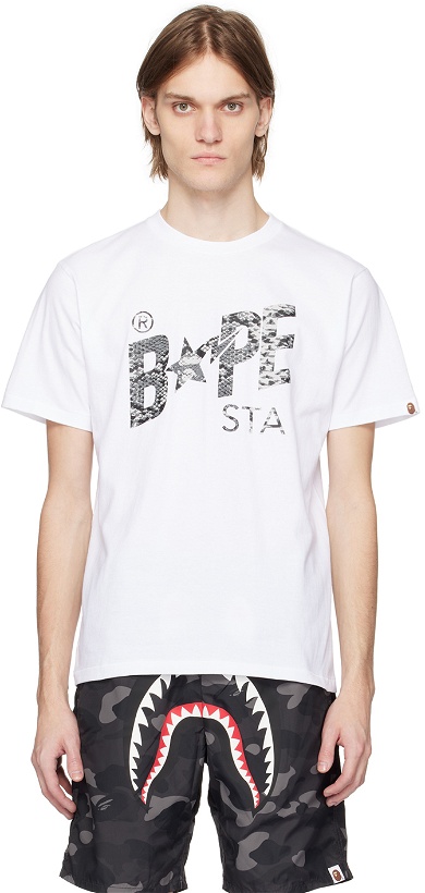 Photo: BAPE White Snake STA T-Shirt