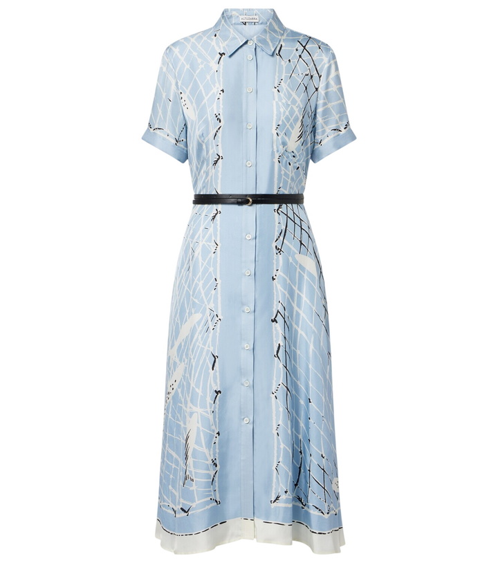 Photo: Altuzarra Kiera printed silk shirt dress