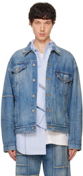 doublet Blue Frankenstein Cutting Denim Jacket