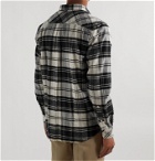 Barbour White Label - Jackdaw Button-Down Collar Checked Cotton-Flannel Shirt - Black