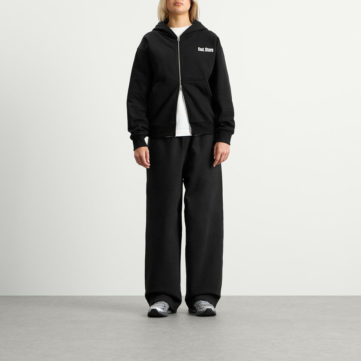 END. Newcastle Zip Hoodie in Black