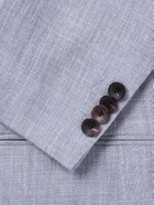 Mr P. - Wool, Silk and Linen-Blend Suit Jacket - Purple