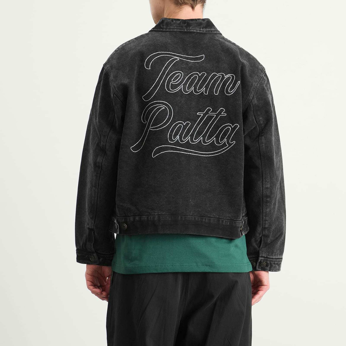 Patta Men's Washed Canvas Jacket in Black