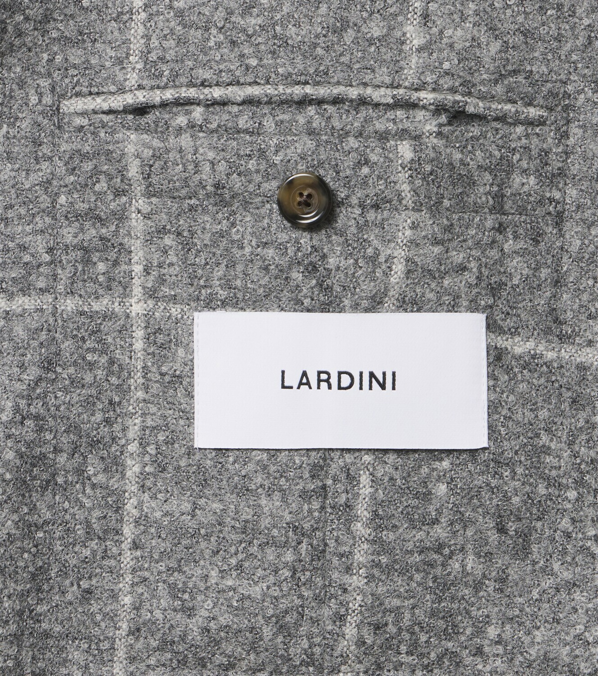 Lardini Checked alpaca and wool-blend blazer