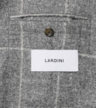 Lardini Checked alpaca and wool-blend blazer