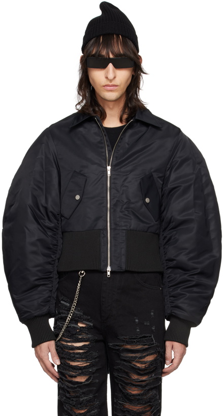 Photo: EGONlab Black Puff Bomber Jacket