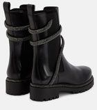 Rene Caovilla Chelsea leather ankle boots