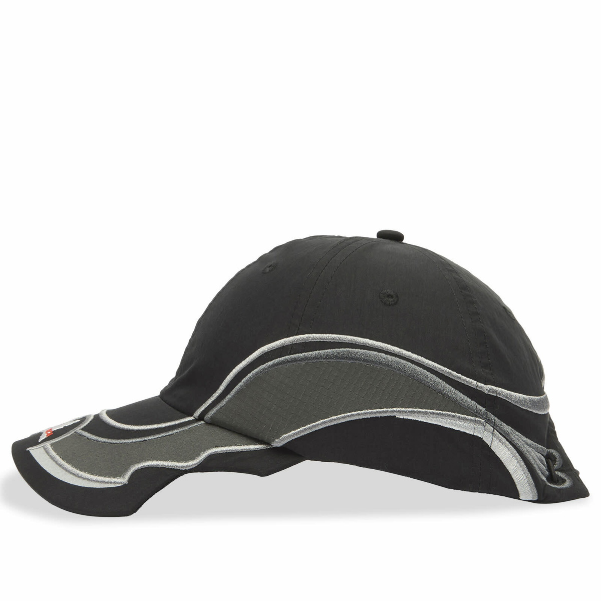 ROA Men's Pursuit 6 Panel Cap in Black 