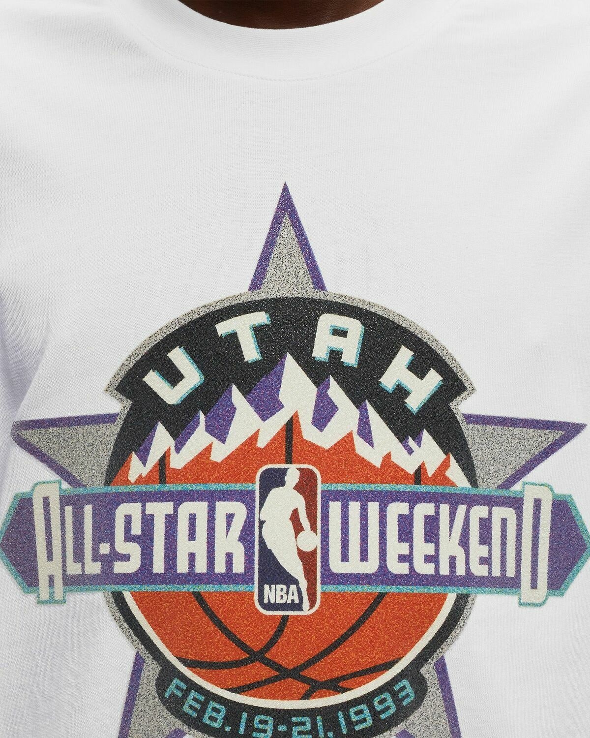 Mitchell & Ness Just Don Nba Sugar Overlay Ls Tee All Star 1993 White - Mens - Longsleeves/Team Tees