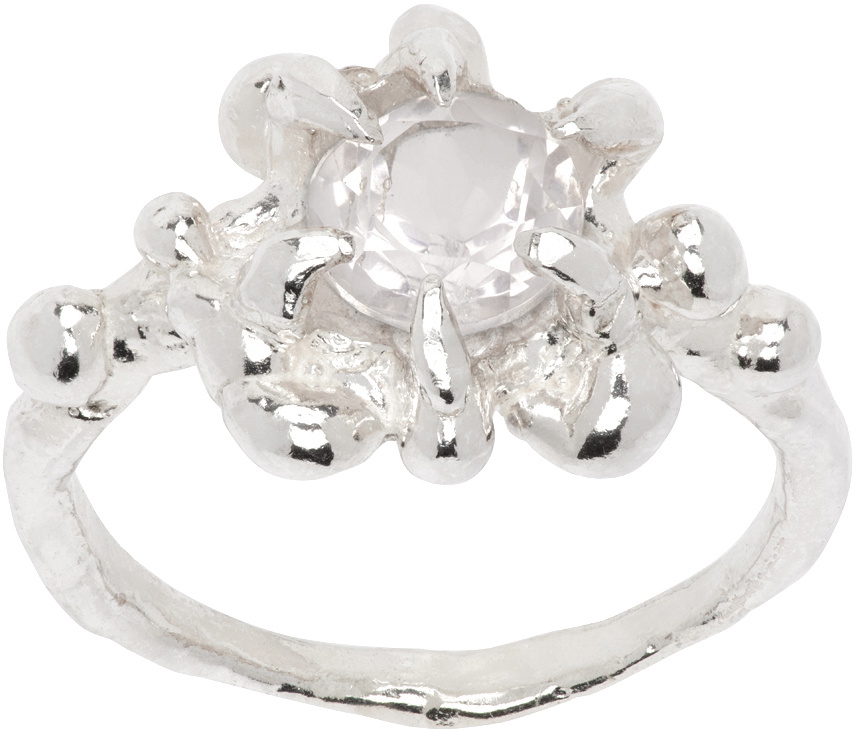 Harlot Hands SSENSE Exclusive Silver Secrecy Ring