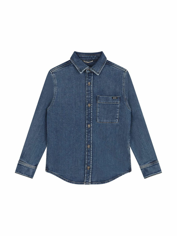 Photo: BOSS Cotton Blend Denim Shirt