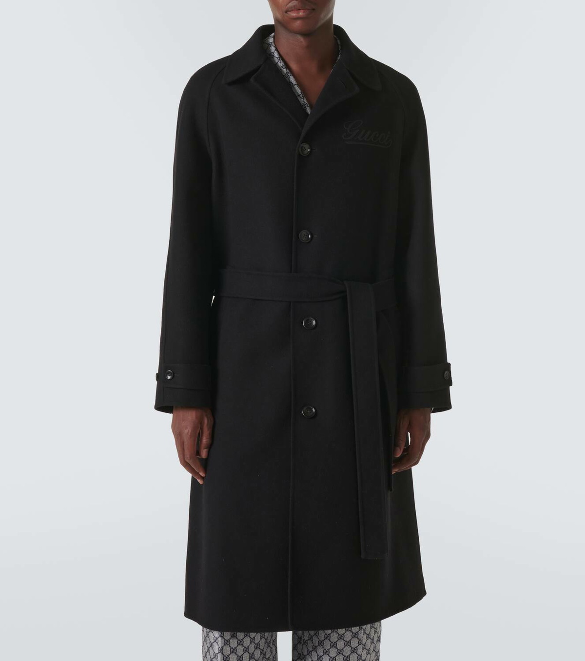 Gucci Gucci Script wool and cashmere coat