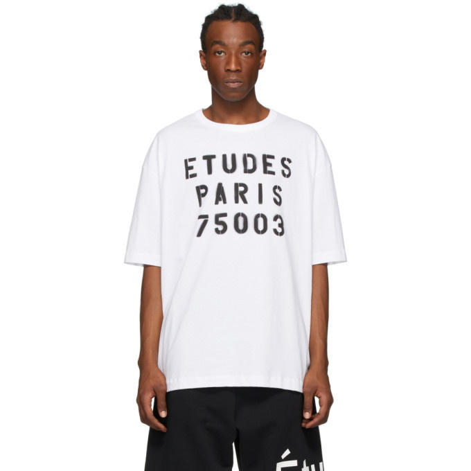 Photo: Etudes White Museum Stencil T-Shirt