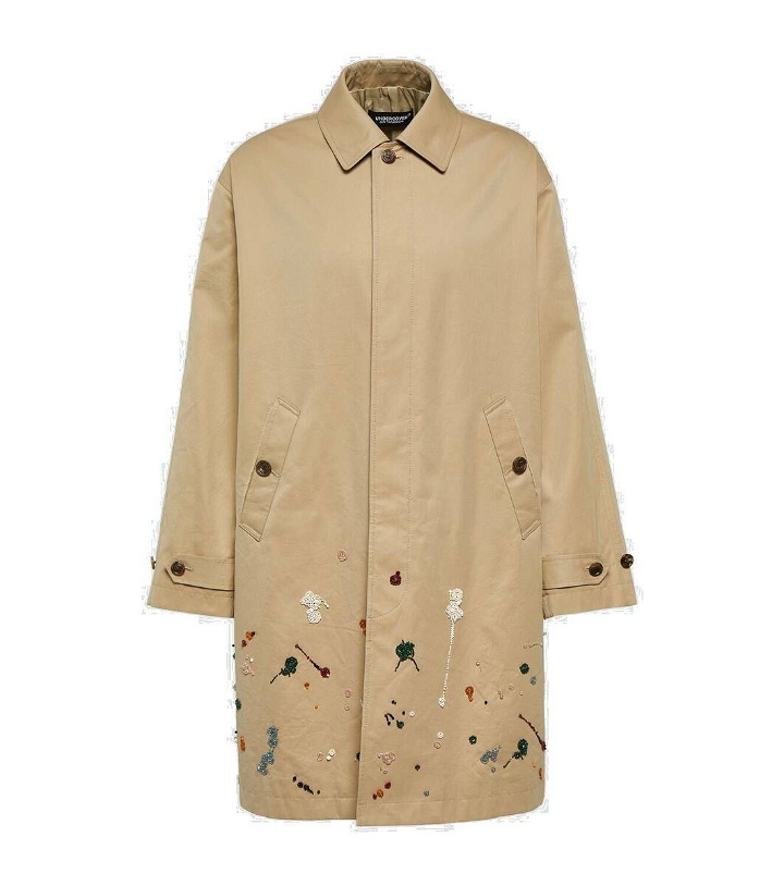 Photo: Undercover Embellished cotton gabardine trench coat