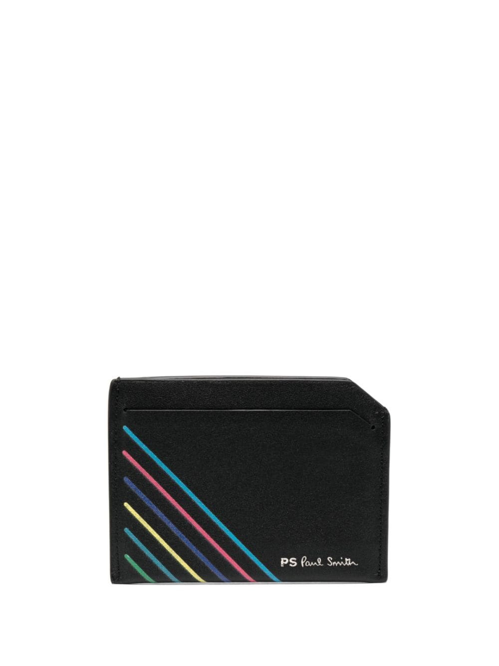 PS PAUL SMITH - Striped Leather Card Case PS by Paul Smith