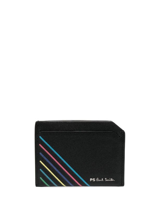 Photo: PS PAUL SMITH - Striped Leather Card Case