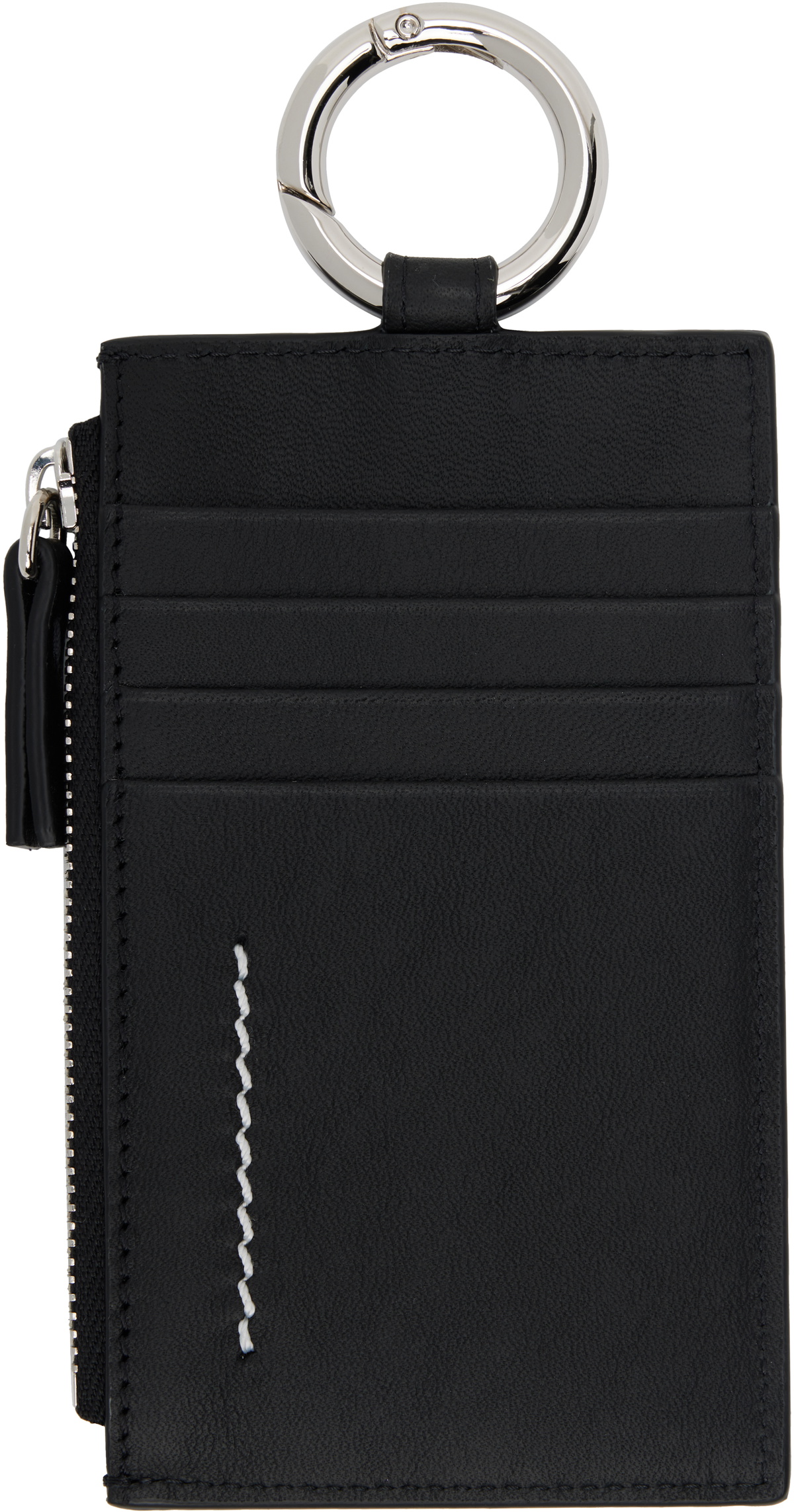 MM6 Maison Margiela Black Zip Wallet