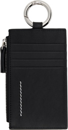 MM6 Maison Margiela Black Zip Wallet