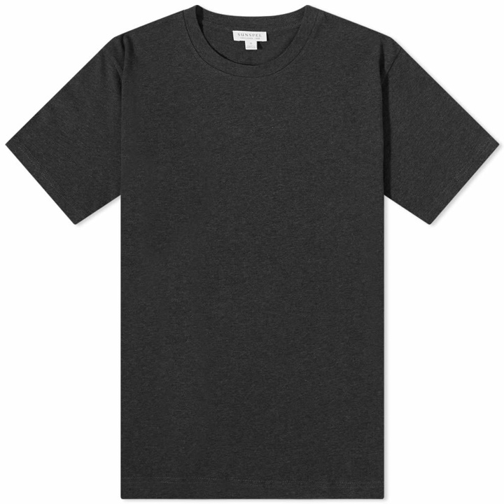 Photo: Sunspel Men's Organic Riviera T-Shirt in Charcoal Melange