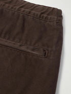 Remi Relief - Straight-Leg Cotton-Twill Trousers - Brown