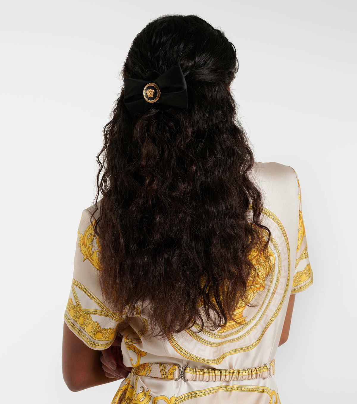 ヘアアクセサリー Medusa Headband - Versace - Satin - Black Versace Headbands and Hair Accessories for Women | Online