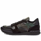 Valentino Men's Rockrunner Sneakers in Army Green/Black