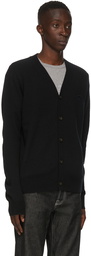 Acne Studios Black V-Neck Patch Cardigan