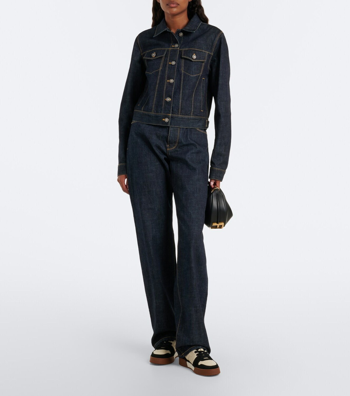 Fendi Fendi Match leather sneakers