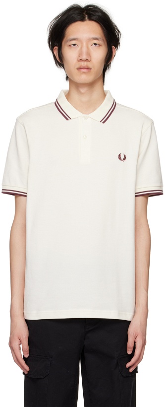 Photo: Fred Perry Off-White Twin Tipped Polo