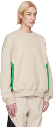 Asics Beige Kiko Kostadinov Edition Bixance Sweatshirt