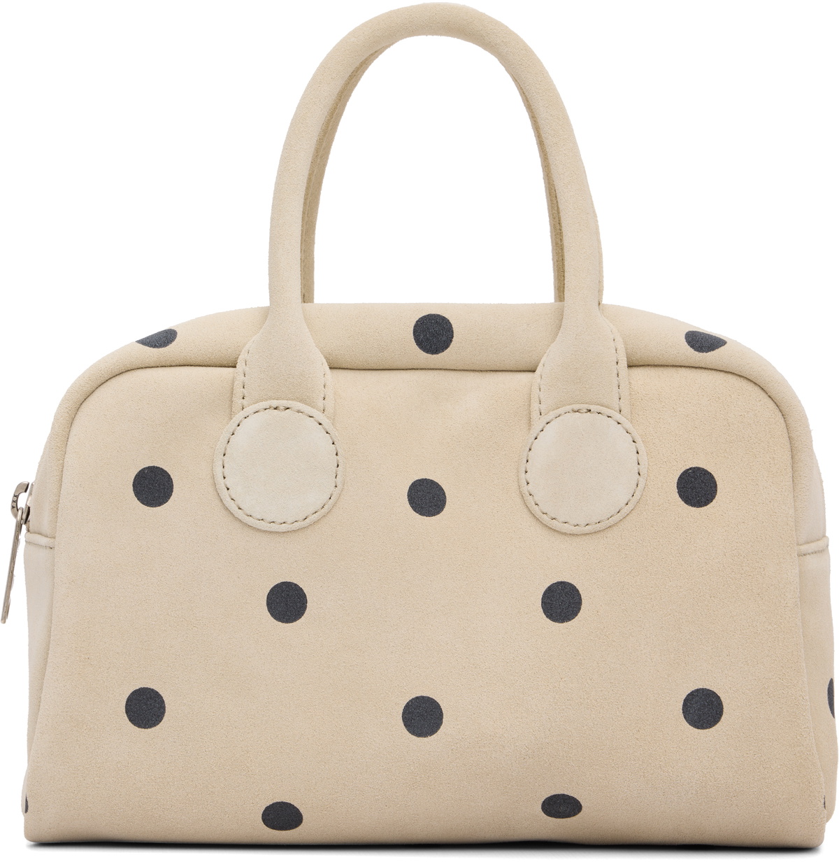 MARGESHERWOOD Beige & Black Soft Bowling Bag