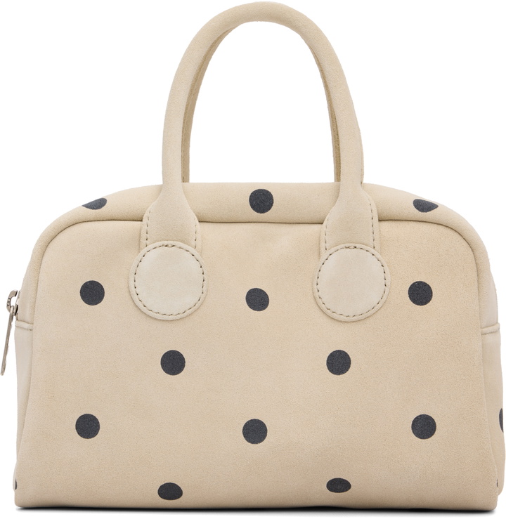 Photo: MARGESHERWOOD Beige & Black Soft Bowling Bag