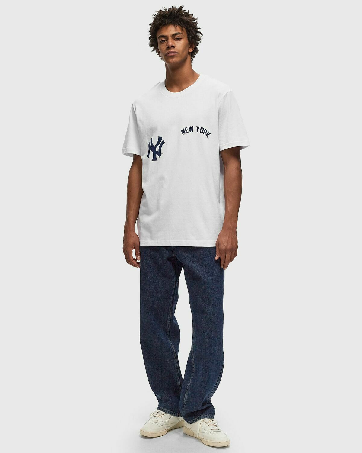 Fanatics Champs Elevated Tee Yankees White Mens Shortsleefe