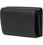 BALENCIAGA - Logo-Print Full-Grain Leather Billfold Wallet - Black